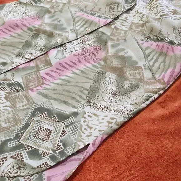 Alfred Dunner Blouse For Women Size 12 Lightweight Short Sleeve - Picture 8 of 9